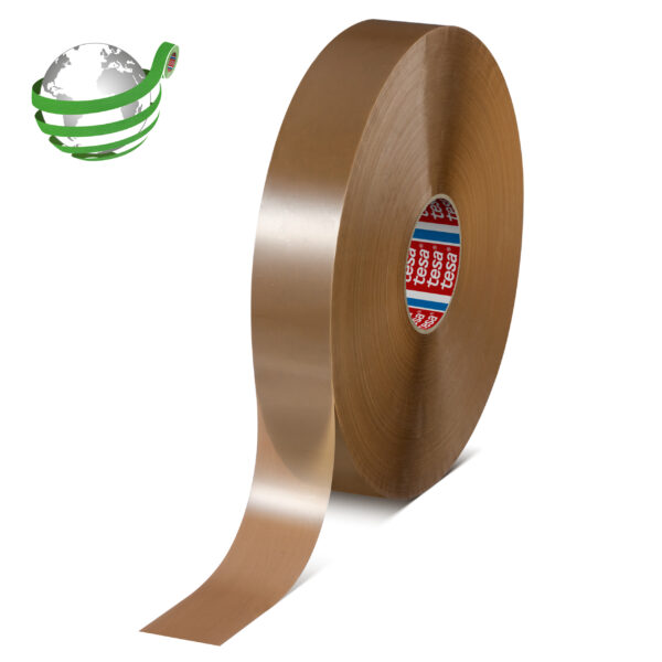 tesa ID 60418 recycled pet packaging tape brown 60418 00005 00 with marker