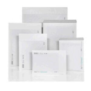 Pehmustettu kirjekuori valkoinen