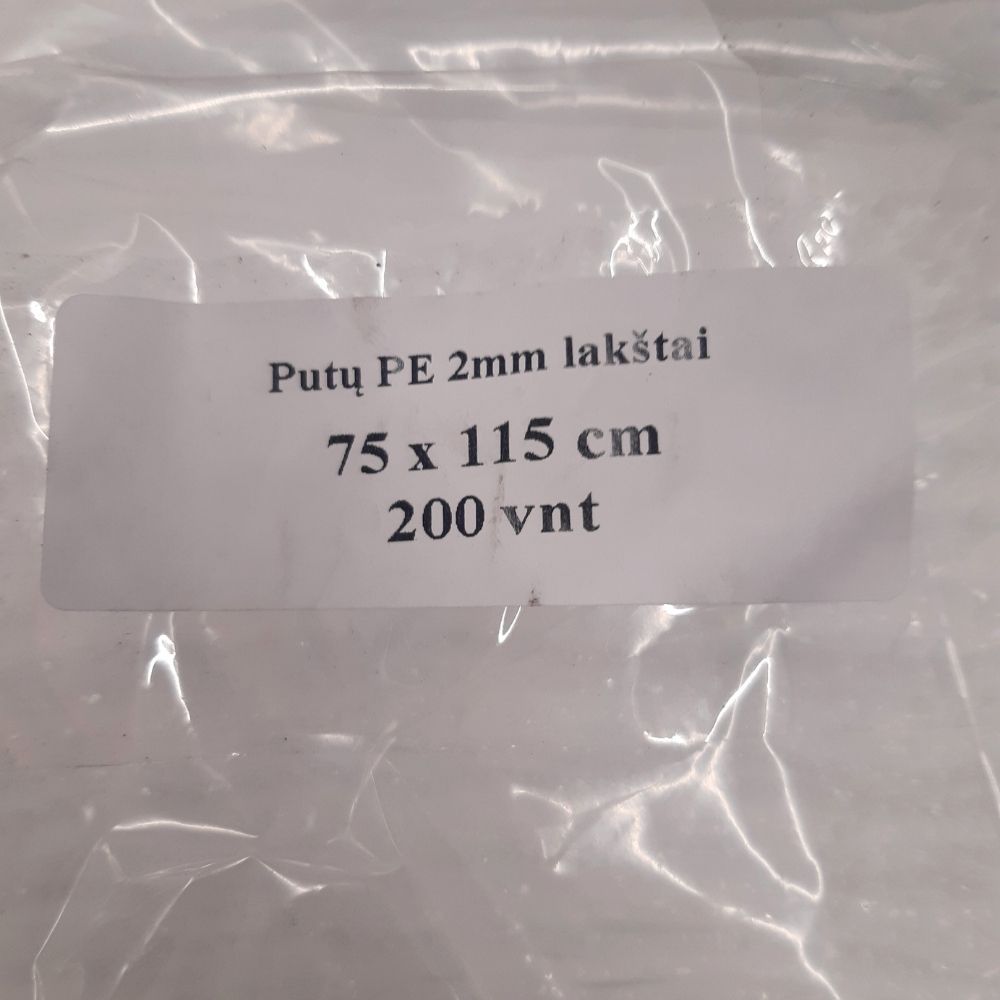 2 mm solumuoviarkki 750x1150 mm myydään 200 kpl pakkauksissa.
